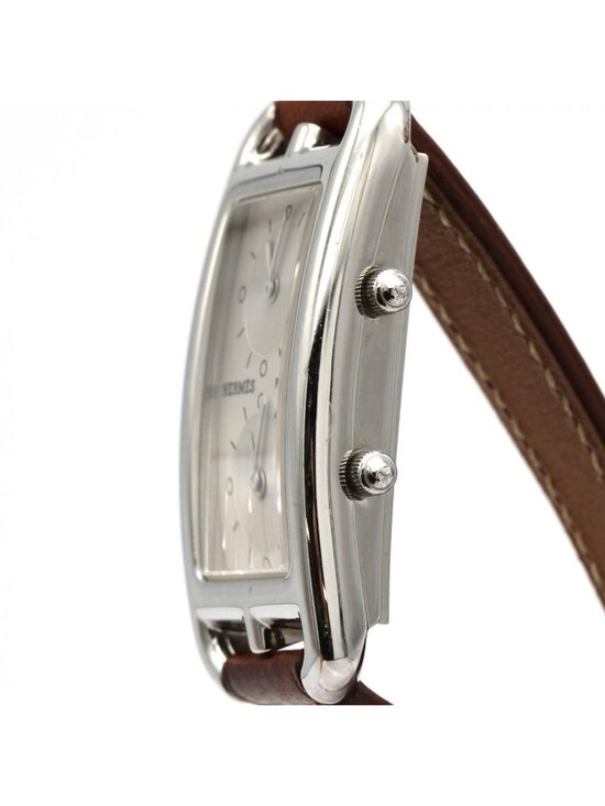 Hermes Cape Cod Deux Zone Double Tour SS Quartz Watch main image 4